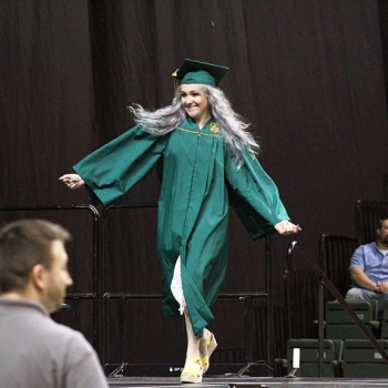 photo of student dancing